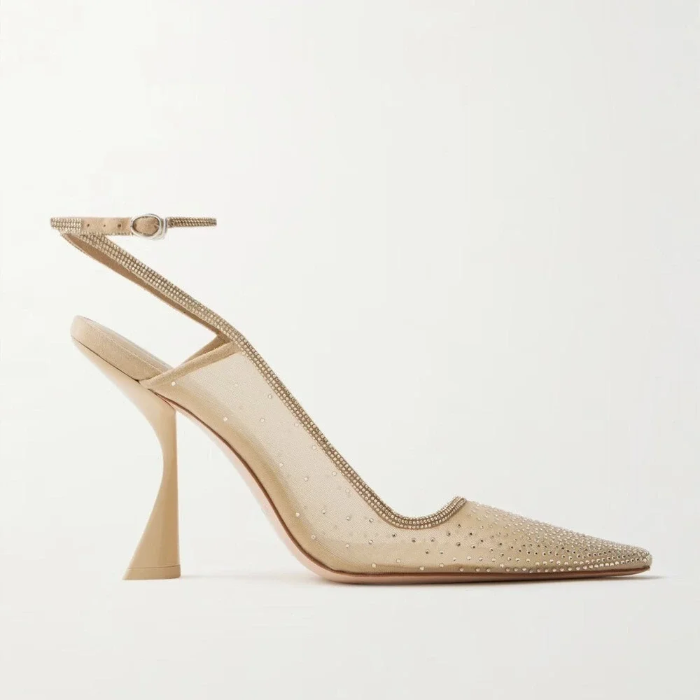 Cult Gaia Diya Crystal Pointed Toe Pump - Picture 3 of 7